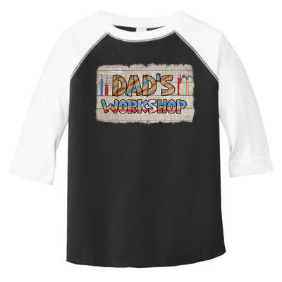 Funny Dad's Workshop Dad Tools Father's Day Toddler Fine Jersey T-Shirt