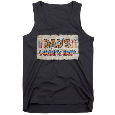 Funny Dad's Workshop Dad Tools Father's Day Tank Top