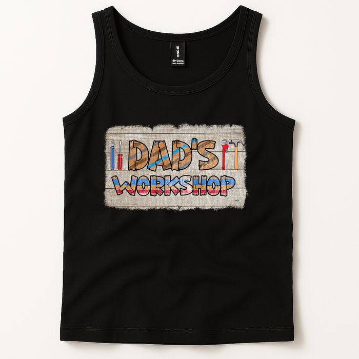 Funny Dad's Workshop Dad Tools Father's Day Tank Top