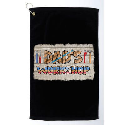 Funny Dad's Workshop Dad Tools Father's Day Golf Towel