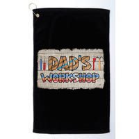 Funny Dad's Workshop Dad Tools Father's Day Golf Towel