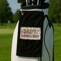 Funny Dad's Workshop Dad Tools Father's Day Golf Towel
