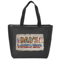 Funny Dad's Workshop Dad Tools Father's Day Zip Tote Bag