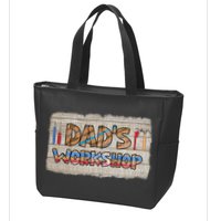 Funny Dad's Workshop Dad Tools Father's Day Zip Tote Bag