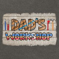Funny Dad's Workshop Dad Tools Father's Day Cotton Canvas Backpack