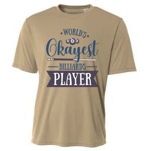 Father's Day World's Okayest Billiards Player Gift For Dad Cooling Performance Crew T-Shirt