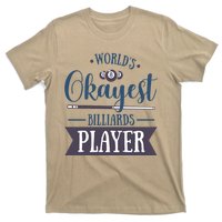 Father's Day World's Okayest Billiards Player Gift For Dad T-Shirt