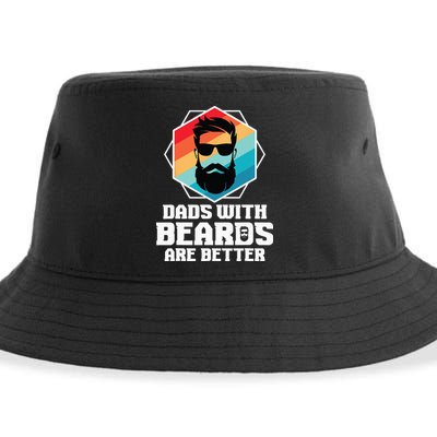Funny Dads With Beards Are Better Dad Joke Fathers Day Sustainable Bucket Hat
