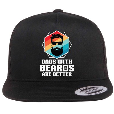 Funny Dads With Beards Are Better Dad Joke Fathers Day Flatbill Hat