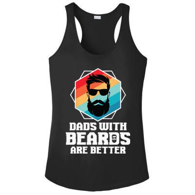 Funny Dads With Beards Are Better Dad Joke Fathers Day Ladies PosiCharge Competitor Racerback Tank