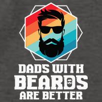 Funny Dads With Beards Are Better Dad Joke Fathers Day Vector Backpack