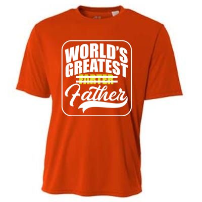 Funny Dad Worlds Greatest Farter Father Gift Cooling Performance Crew T-Shirt