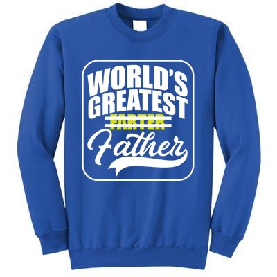 Funny Dad Worlds Greatest Farter Father Gift Sweatshirt