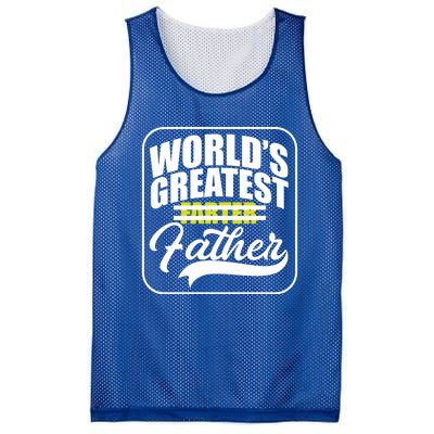 Funny Dad Worlds Greatest Farter Father Gift Mesh Reversible Basketball Jersey Tank