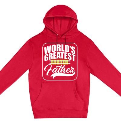 Funny Dad Worlds Greatest Farter Father Gift Premium Pullover Hoodie