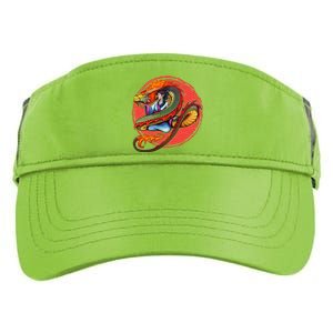 Fire Dragon Warrior Woman Adult Drive Performance Visor