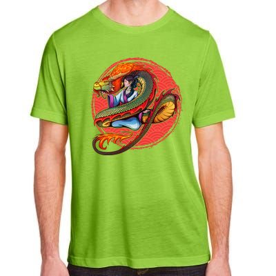 Fire Dragon Warrior Woman Adult ChromaSoft Performance T-Shirt