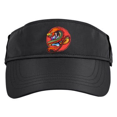 Fire Dragon Warrior Woman Adult Drive Performance Visor