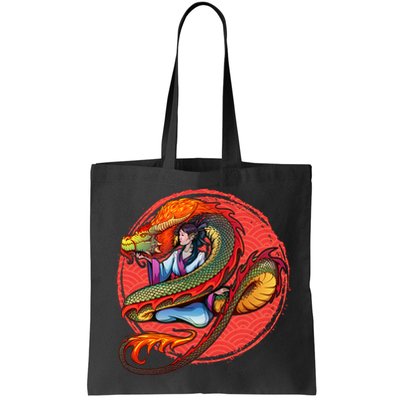 Fire Dragon Warrior Woman Bag