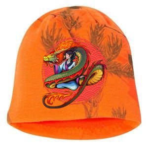 Fire Dragon Warrior Woman Kati - Camo Knit Beanie