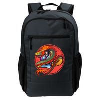 Fire Dragon Warrior Woman Backpack
