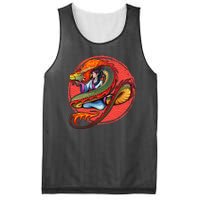 Fire Dragon Warrior Woman Mesh Reversible Basketball Jersey Tank