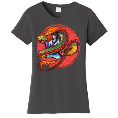 Fire Dragon Warrior Woman Women's T-Shirt