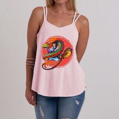 Fire Dragon Warrior Woman Women's Strappy Tank