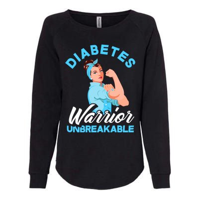 Fighter Diabetes Warrior Unbreakable Diabetes Awareness Meaningful Gift Womens California Wash Sweatshirt