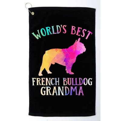 Frenchie Dog World’s Best French Bulldog Grandma Golf Towel