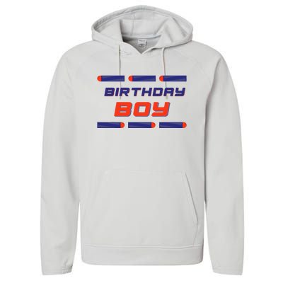 Foam Dart War Birthday Performance Fleece Hoodie