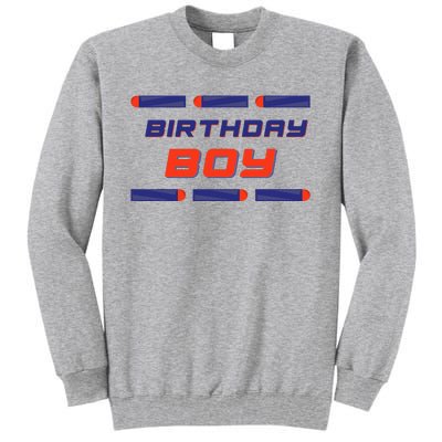 Foam Dart War Birthday Tall Sweatshirt