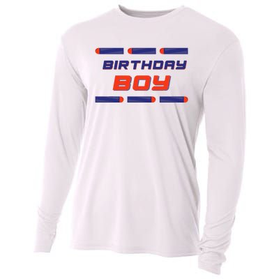 Foam Dart War Birthday Cooling Performance Long Sleeve Crew