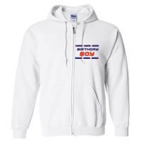 Foam Dart War Birthday Full Zip Hoodie