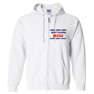 Foam Dart War Birthday Full Zip Hoodie