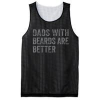 Funny Dads With Beards Are Better Fathers Valentine's Day Mesh Reversible Basketball Jersey Tank