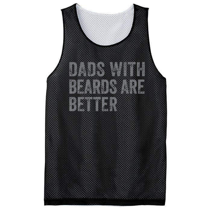 Funny Dads With Beards Are Better Fathers Valentine's Day Mesh Reversible Basketball Jersey Tank