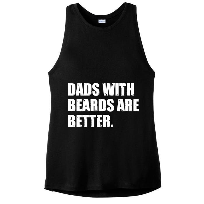 Funny Dads With Beards Are Better Ladies PosiCharge Tri-Blend Wicking Tank