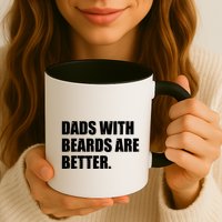 Funny Dads With Beards Are Better Mug