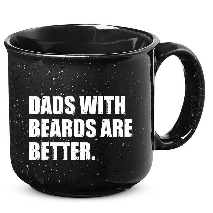 Funny Dads With Beards Are Better 15oz Campfire Ceramic Mug