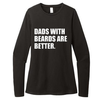 Funny Dads With Beards Are Better Womens CVC Long Sleeve Shirt