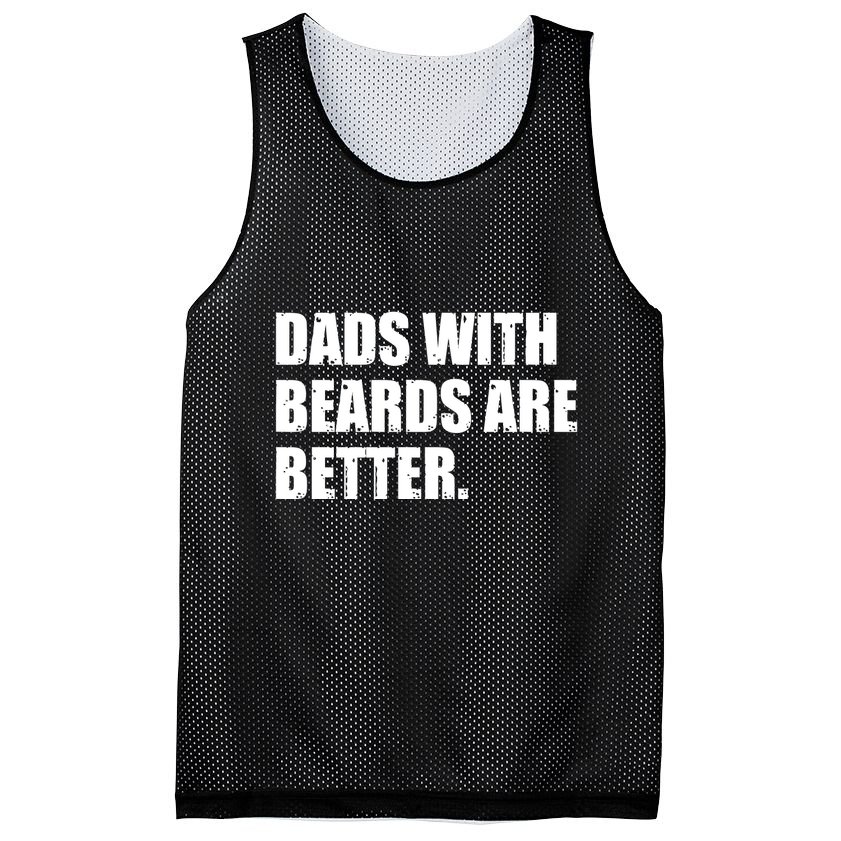 Funny Dads With Beards Are Better Mesh Reversible Basketball Jersey Tank