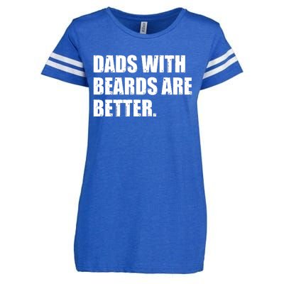 Funny Dads With Beards Are Better Enza Ladies Jersey Football T-Shirt