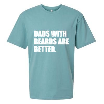 Funny Dads With Beards Are Better Sueded Cloud Jersey T-Shirt