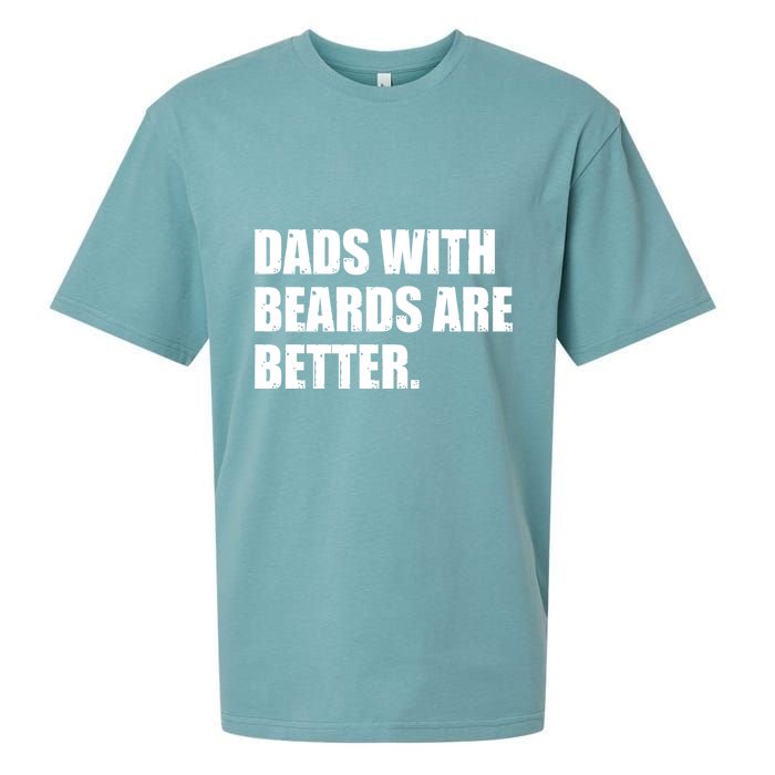 Funny Dads With Beards Are Better Sueded Cloud Jersey T-Shirt