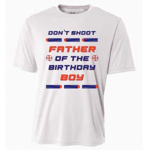 Foam Dart War Birthday Father Of The Birthday Boy Cooling Performance Crew T-Shirt