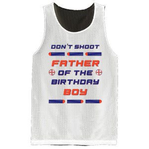 Foam Dart War Birthday Father Of The Birthday Boy Mesh Reversible Basketball Jersey Tank