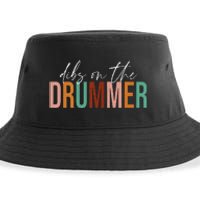 Funny Drummer Wife Dibs On The Drummer Sustainable Bucket Hat