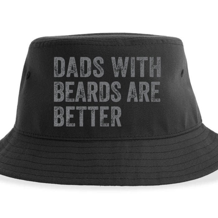 Funny Dads With Beards Are Better Fathers Valentines Day Sustainable Bucket Hat