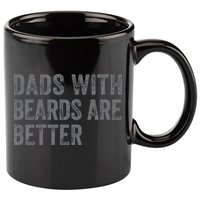 Funny Dads With Beards Are Better Fathers Valentines Day 11oz C Handle Ceramic Mug